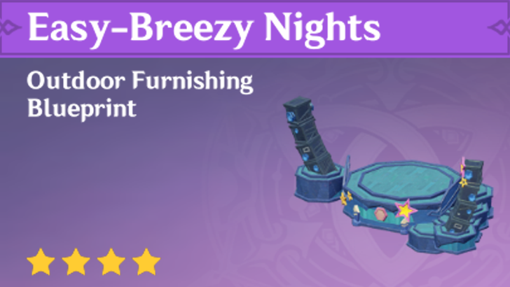 Genshin Impact - How to Get Easy-Breezy Nights Furnishing