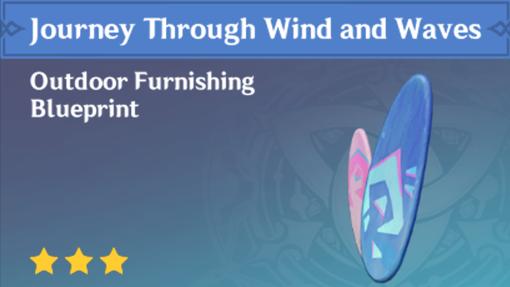 Genshin Impact - How to Get Journey Through Wind and Waves Furnishing