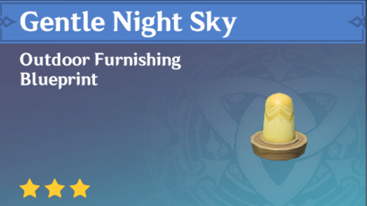Genshin Impact - How to Get Gentle Night Sky Furnishing