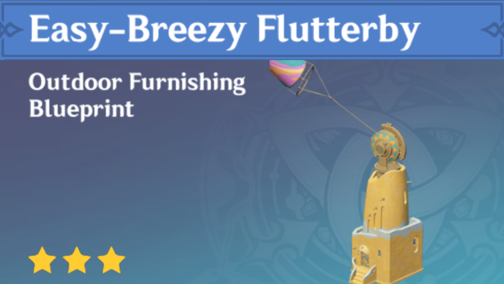 Genshin Impact - How to Get Easy-Breezy Flutterby Furnishing