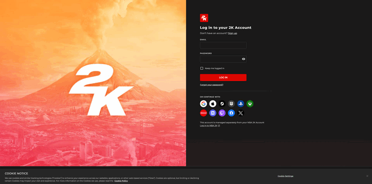 Account creation step 1