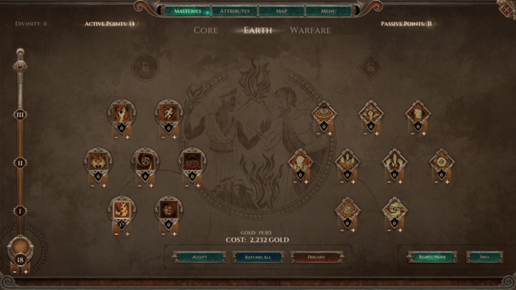 Earth Mastery Skill Tree