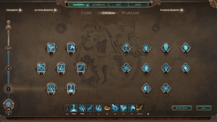 Storm Mastery Skill Tree