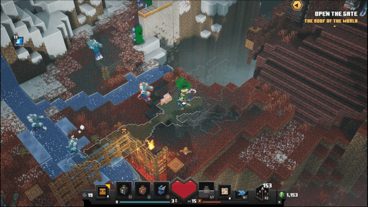 Minecraft Dungeons - Unlock Colossal Rampart Right at the Fork