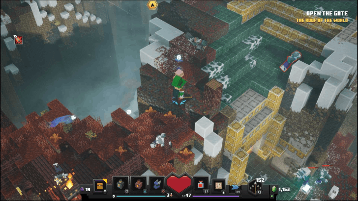 Minecraft Dungeons - Unlock Colossal Rampart Blue and Gold Area