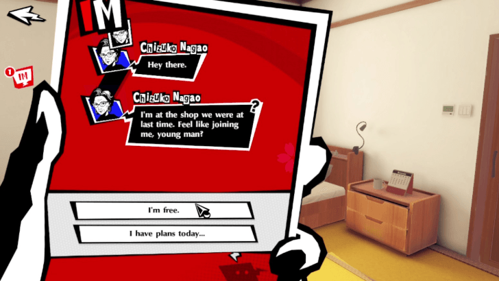 Persona 5 The Phantom X - Check your phone