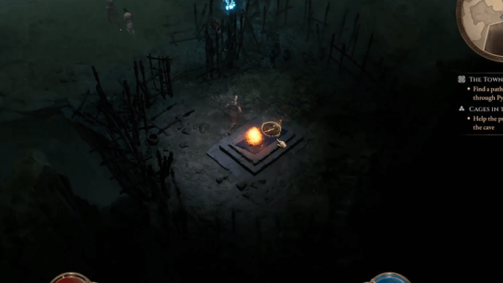 Titan Quest 2 Cages in the Dark Prison Brazier