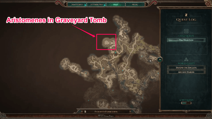 Titan Quest 2 - Aristomenes Location