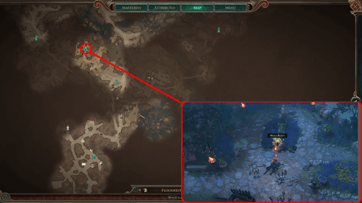 Titan Quest 2 The Naiad and the Goats Moly Root Location