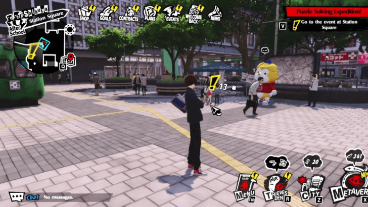 Persona 5 The Phantom X - Go to the event at Station Square
