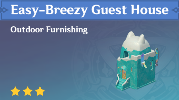 Genshin Impact - How to Get Easy-Breezy Guest House Furnishing