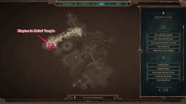 Titan Quest 2 - Klepton Location