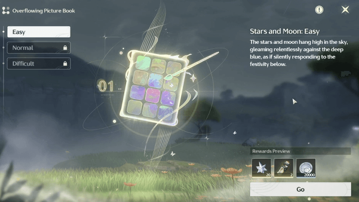 Overflowing Picture Book - Different Difficulty per Stage