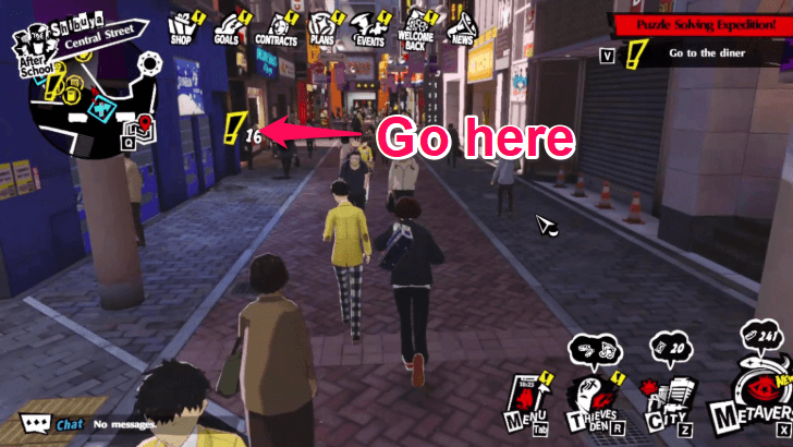 Persona 5 The Phantom X - Go to the diner