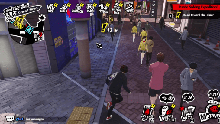 Persona 5 The Phantom X - Head toward the diner