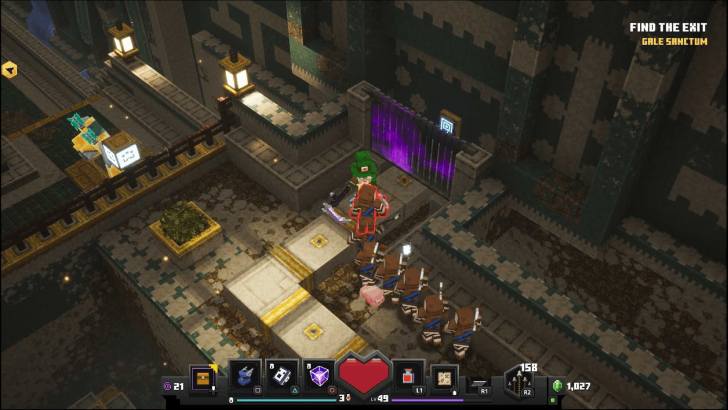 Minecraft Dungeons - Gale Sanctum Find the Exit