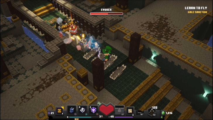 Minecraft Dungeons - Gale Sanctum Evoker Boss Fight