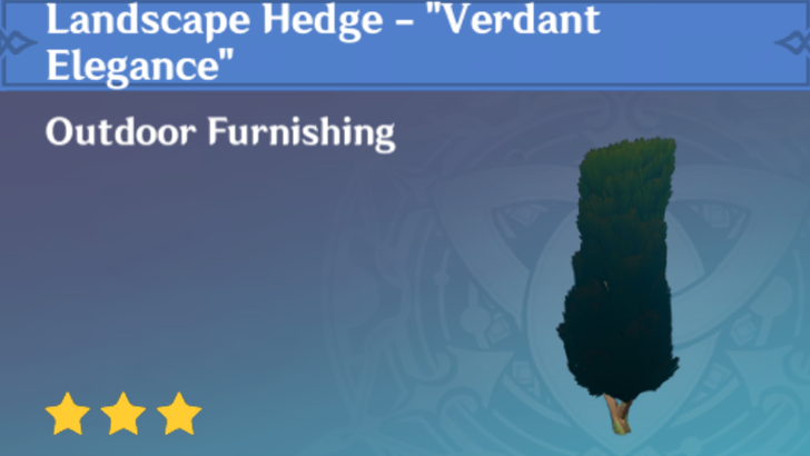 Genshin Impact - How to Get Landscape Hedge - Verdant Elegance Furnishing