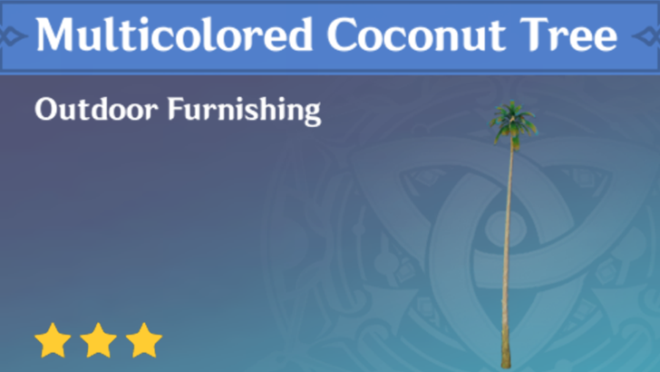 Genshin Impact - How to Get Multicolored Coconut Tree Furnishing