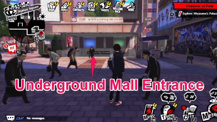 Persona 5 The Phantom X - Explore the underground mall