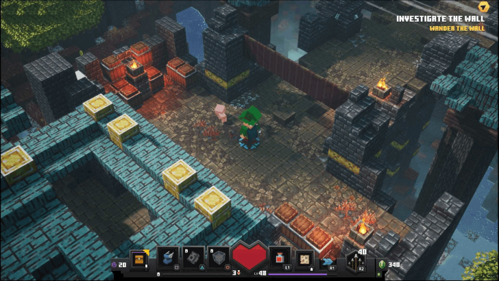 Minecraft Dungeons - Colossal Rampart Investigate the Wall