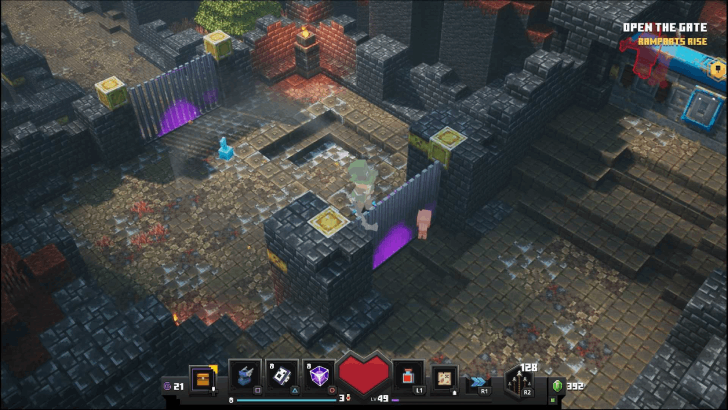 Minecraft Dungeons - Colossal Rampart Open the Gate