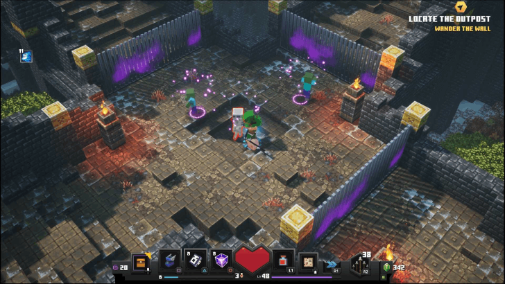 Minecraft Dungeons - Colossal Rampart Locate the Outpost