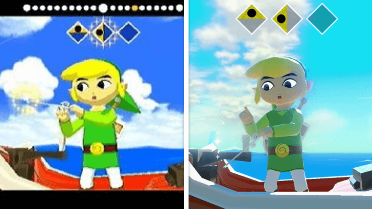 Wind Waker HD and GameCube Graphic Differences