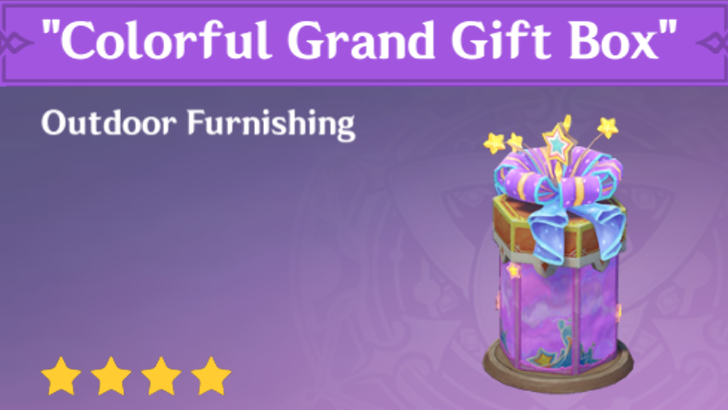 Genshin Impact - How to Get Colorful Grand Gift Box Furnishing
