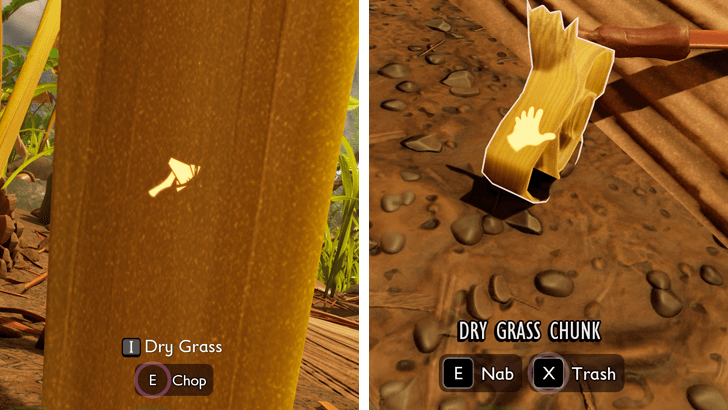 How to Get Dry Grass Chunks