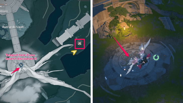 Twin Swords of Light Location