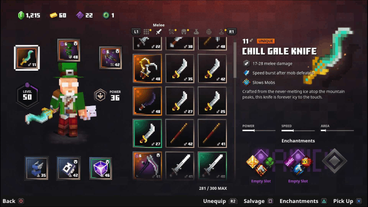 Minecraft Dungeons - Chill Gale Knife