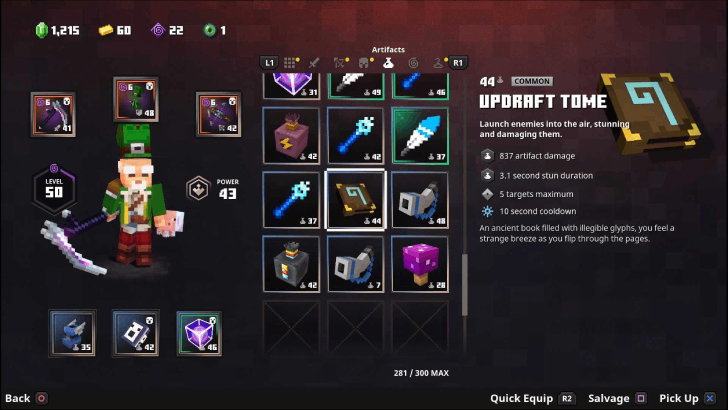 Minecraft Dungeons - Updraft Tome