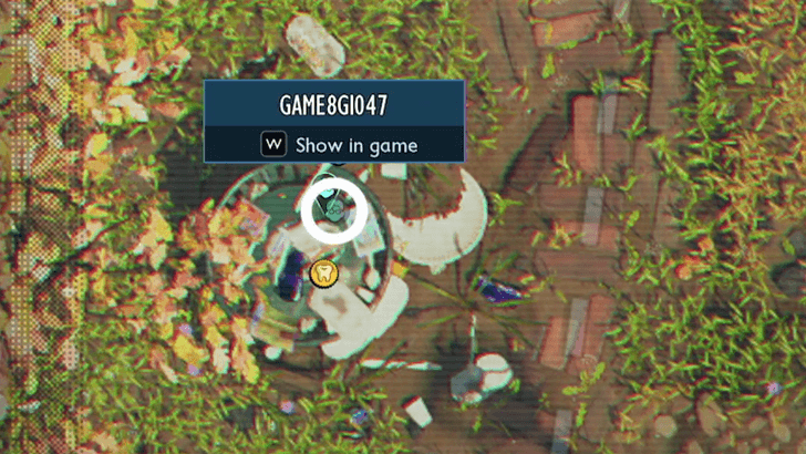 Top of Garbage Can Gum Map Location