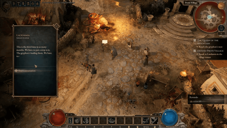 Titan Quest 2 - Speak to Laodamia in the Village Center
