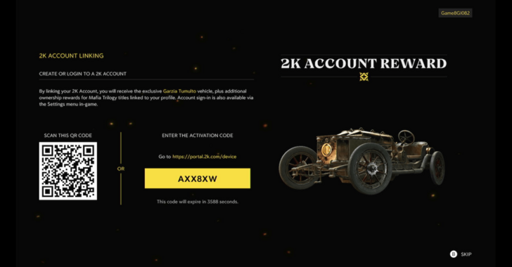 Link account in game