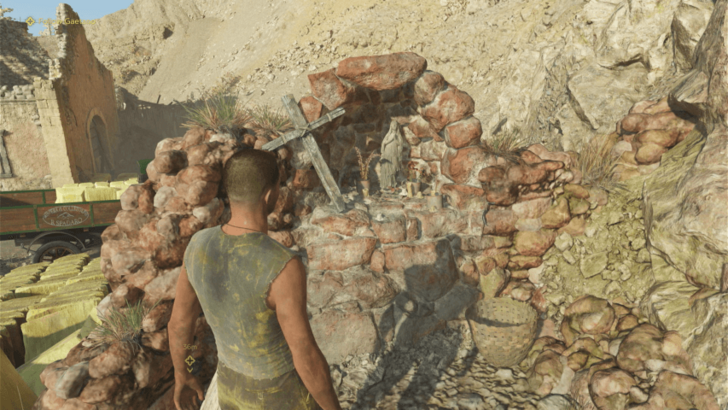 Santa Barbara Pray at the shrine found in the mining area during the Prologue. Overworld Location