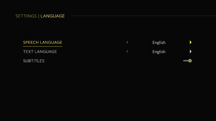 Language Settings