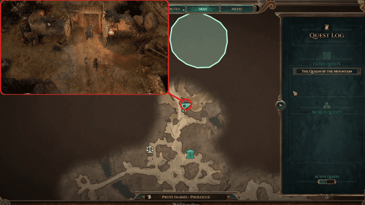 Titan Quest 2 - Starting Location after proti