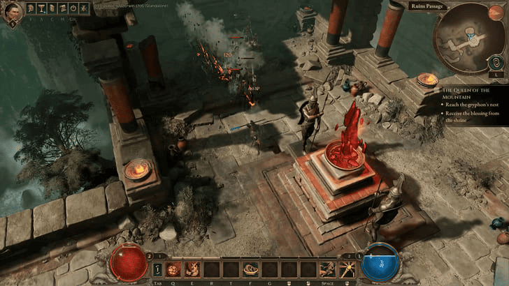 Titan Quest 2 -Receive the Blessing From the Shrine