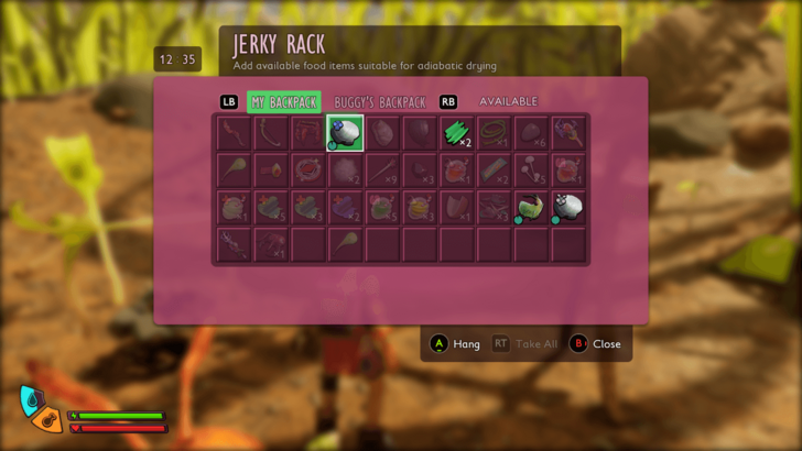 Hang Raw Meat on Jerky Rack