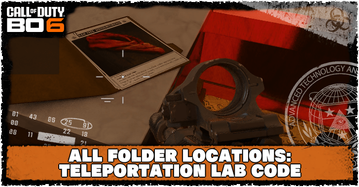 Black Ops 6 - All Folder Locations Teleportation Lab Code