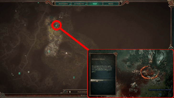 Ichthian Shrine Location