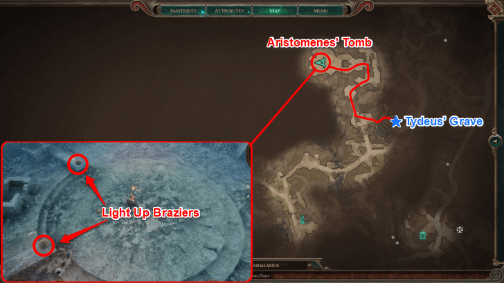 Titan Quest 2 Burial Aristomenes Tomb Location