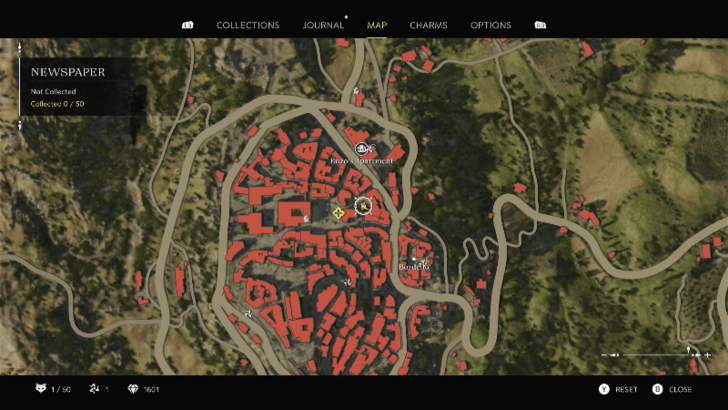 Wheel of Death Found on the concrete bench in San Celeste. Pick up the newspaper after Cesare drops you off to head to the Market Square in Chapter 6. Map Location