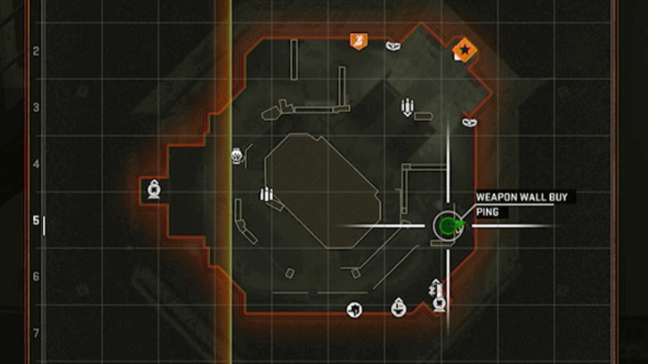 XM4 Assault Rifle Wall Buy Map View