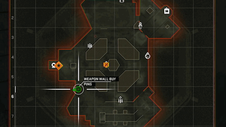 AK-74 Assault Rifle Wall Buy Map View