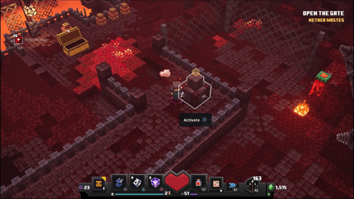 Minecraft Dungeons - Nether Wastes Open the Gate