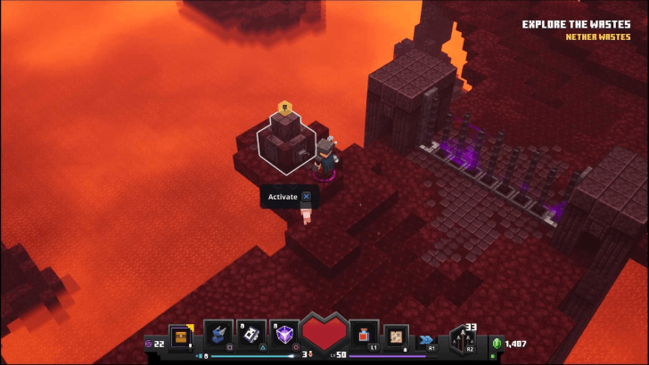 Minecraft Dungeons - Nether Wastes Explore the Wastes Beacon