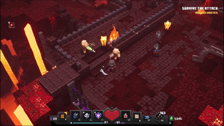 Minecraft Dungeons - Nether Wastes Survive the Attack